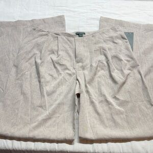 Women's Pleated High Waist Wide-Leg Pants NWT